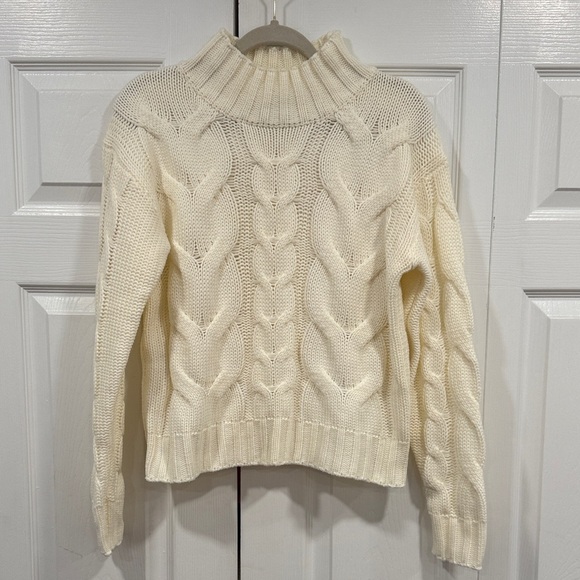 Mint Julep Sweaters - Cozy Cream Cable Knit Sweater